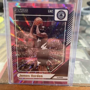2024-25 PANINI DONRUSS JAMES HARDEN 30/50 NUMERADO ROSA STARBURST - Imagen 1 de 8