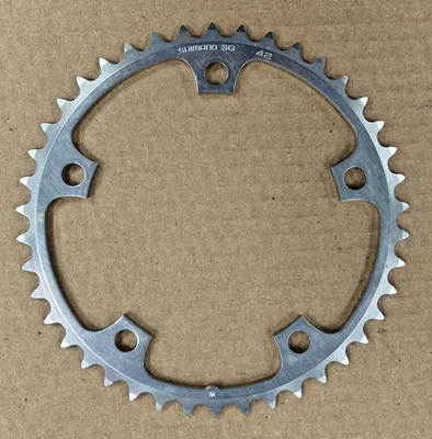 NOS Shimano SG 42T 130mm BCD Chainring 9 Speed - Image 1 of 4