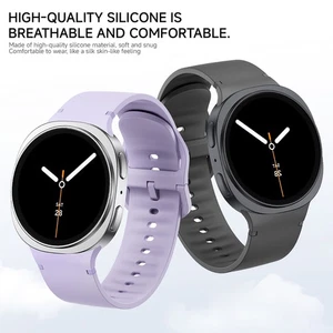 Bracelet de montre sport en silicone pour Samsung Galaxy Watch 8/ 8Classic bracelet de remplacement - Photo 1 sur 25
