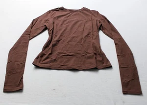 Skims Women's Lightweight Fits Everybody Long Sleeve T-Shirt DM3 Cocoa Small NWT - Picture 1 of 4
