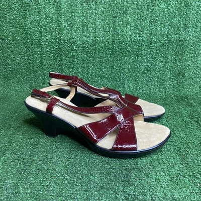 SOFTSPOTS Nuevos Zapatos Para Mujer Borgoña Charol Ajustables con Cordones Talla 11 W Foto 1 de 4