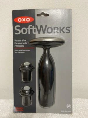 Conservador de vino al vacío Oxo SoftWorks nuevo negro Foto 1 de 2