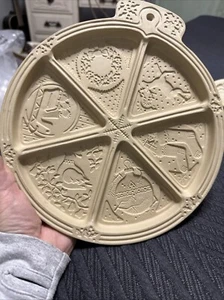 Superstone CHRISTMAS SHORTCAKE MOLD MADE BY SASSAFRAS USA - Picture 1 of 12