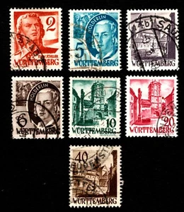 OPC 1948 Deutschland Französische Zone Württemberg Nr PF Lot 7 gebraucht 41922 - Bild 1 von 2