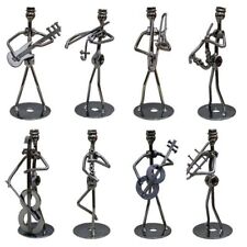 Iron Music Band Figurines- 8 Styles 13cm Metal Musician Model Home Decors Crafts