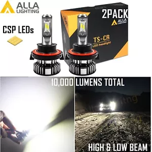 Alla Lighting X3 LED H13 Headlight High & Low Beam Light Bulbs Lamps Xenon White - Picture 1 of 12