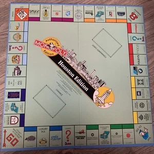 MONOPOLY Houston Edition Board Game - Replacement Board Part Only 1996 - Picture 1 of 1