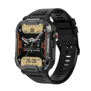 Smartwatch Uomo sport militare Chiamate Bluetooth Orologio fitness quadrato - Zdjęcie 1 z 24
