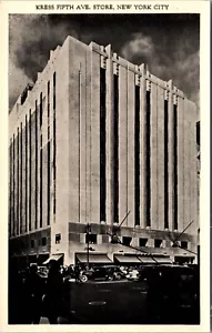 Kress Fifth Avenue Store NEW YORK CITY NEW YORK POSTCARD D10 - Picture 1 of 2