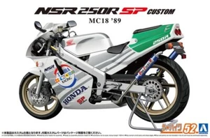 Aoshima 06513 1/12 Scale Model Motorcycle Kit Honda NSR250R/SP Custom MC18 1989 - Picture 1 of 4