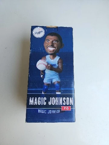 Los Angeles Dodgers 2014 Magic Johnson Bobblehead SGA - New In Box Cover