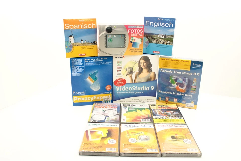 Konvolut Software Ulead VideoStudio 9, Acronis True Image, Berlitz, u.a., F4.8 - Bild 1 von 4