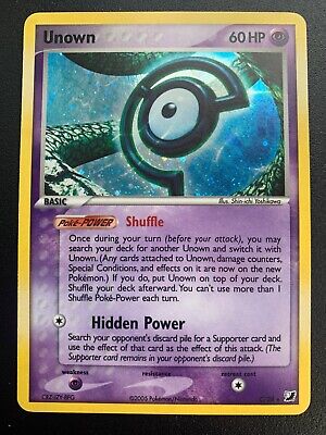 Unown (C) EX Unseen Forces C/28 Holo Rare Pokemon Trading Card