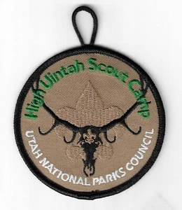 BSA UTAH NATIONAL PARKS COUNCIL CAMP HIGH UINTAH BROWN MINT PATCH - Picture 1 of 3