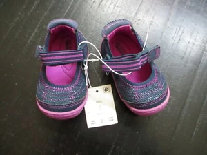 STRIDE RITE Surprise Purple/Navy Mary Jane Shoes ~ Infant Size 2 - Picture 1 of 6