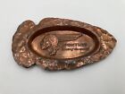 RARE Vintage Arrowhead "Pontiac Chief of the Sixes" Copper Coin Tip Tray