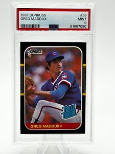 1987 Donruss Baseball #36 Greg Maddux Chicago Cubs - PSA 9 MINT