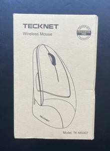 Wireless 2.4G Ergonomic Vertical Optical Mouse - 6 Ergonomic Buttons - Black - Picture 1 of 6
