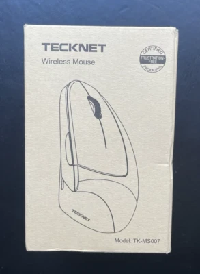 Wireless 2.4G Ergonomic Vertical Optical Mouse - 6 Ergonomic Buttons - Black - Image 1 of 4