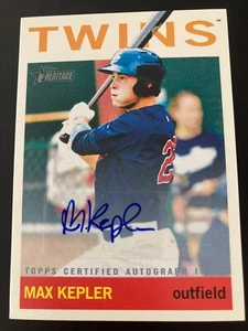 2013 Topps Heritage Minor League Edition Real One Autographs Rookie Max Kepler - Bild 1 von 2