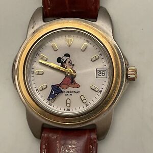 Disney Mickey Mouse The Sorcerer's Apprentice Date & Time Watch By TIME WORKS