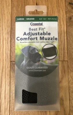 Hocico Coastal Best Fit Comfort para perro tamaño grande perros ajustable transpirable negro Foto 1 de 4