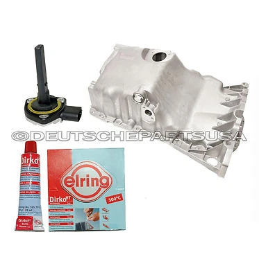 VW PASSAT AUDI A4 QUATTRO CÁRTER DE ACEITE DEL MOTOR + SENSOR DE NIVEL DE ACEITE + Tubo sellador Foto 1 de 4