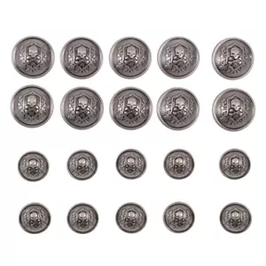 20pcs Alloy Round Button Clothing Button Delicate Suit Buttons Jean Buttons - Picture 1 of 12