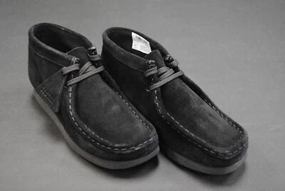 [26168044] BOTA CLARKS WALLABEE NUEVA PARA NIÑOS O ZAPATOS DE GAMUZA NEGROS CLK2 Foto 1 de 4