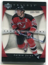 2005-06 Upper Deck Trilogy 144 Patrik Elias FIT /599 Frozen In Time