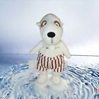 IKEA Vanlighet Plush Dog White Puppy Red Striped Shorts Stuffed Animal Toy 13"