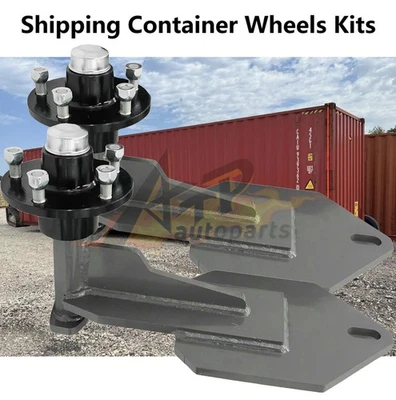 Pair Shipping Container Mover Wheels With Hub 5x4.75 Lug - image 1 of 4