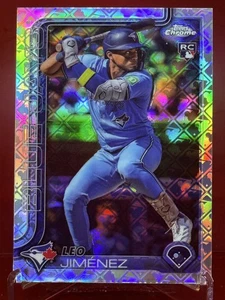 2025 Topps Chrome Logofractor Leo Jiménez #276 RC Toronto Blue Jays - Picture 1 of 2