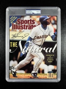 KEN GRIFFEY JR ๐ฅ PSA 10 AUTO 8x10 SPORTS ILLUSTRATED COVER Photo UPPER DECK - Picture 1 of 5