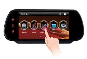 7″ Clip-on Rear View Mirror Monitor 12V with MP3/MP4/MP5 Playback and MirrorLink - Picture 1 of 5