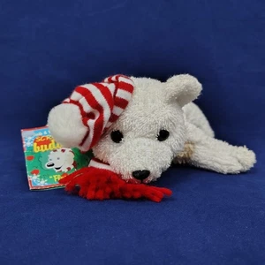 Vintage Bath & Body Works Scrubby Buddies Flurry Bear Winter 1999 Plush Bath Toy - Picture 1 of 9