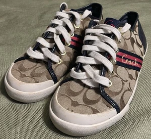 Vintage Coach "Folly" Signature Canvas Sneakers Damengröße 6-1/2 B Schuhe 6,5 - Bild 1 von 10