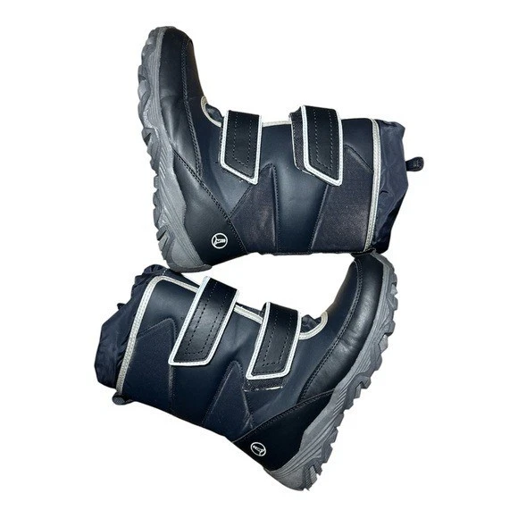 Botas de nieve Land’s End negras para adolescentes/jóvenes talla 3 Foto 1 de 4