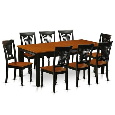 9  Pc  Dining  room  set-Dining  Table  and  8  Wood  Dining  Chairs - Image 1 of 4