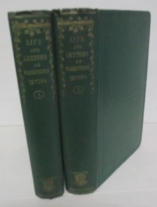 2 Vols. LIFE & LETTERS of WASHINGTON IRVING,1862, by Pierre M.Irving,1st ed. - Picture 1 of 7