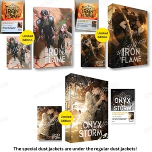 Onyx Storm & Iron Flame Set, Korean First Edition, Art Dust Jacket - Picture 1 of 18