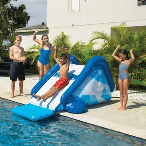 WOW Watersports Cascade Pool Slide for In-Ground Pools, with Built-in Sprinkler  - Picture 1 of 5
