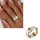 Damen Ring 585 echt Gold verschlungen Diamanten Gelb-Weiß-Rosegold Gr. 56 58 neu