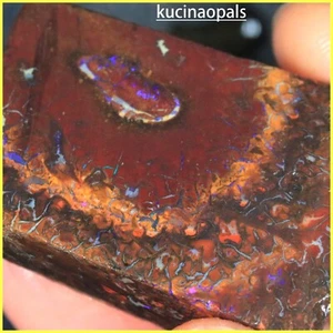123 TCW ROUGH AUSTRALIAN KOROIT BOULDER OPAL KucinaOpals +VIDEO - Picture 1 of 4
