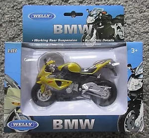 NIB WELLY 1/18 DIECAST BMW S1000R MOTORCYCLE REPLICA MINIATURE - Picture 1 of 2