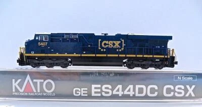 N Gauge KATO 176-8937 CSX Boxcar ES44DC Powered Diesel Cab 5407 with DCC - Image 1 of 4