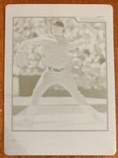Curt SCHILLING 2007 Bowman Chrome Cyan Printing Plate #134 1/1 Red Sox