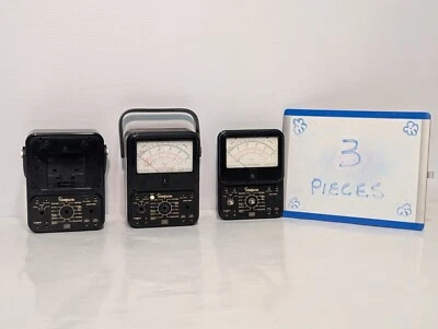 (3) SIMPSON 260 Series 5P Overload Protected Volt Milliammeter Analog Meter READ - Image 1 of 4
