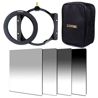 Kit de filtro cuadrado 100*150 mm gradual ND2,4,8,16 + 72 anillos + soporte + bolsa para Cokin Z-Pro Foto 1 de 4