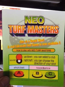 Neo Turf Masters Neo Geo Mini Arcade Marquee - Picture 1 of 1